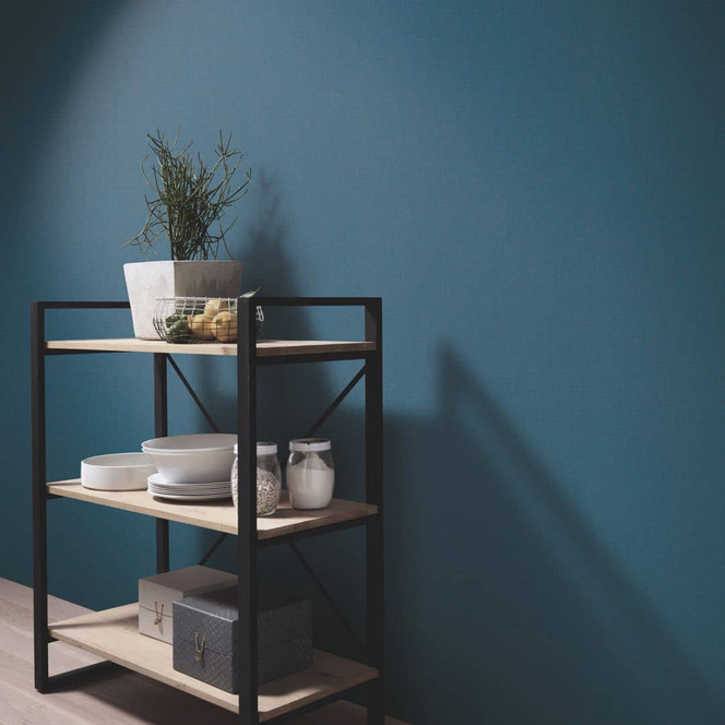 Unitapete, Vliestapete Erismann Martinique blau