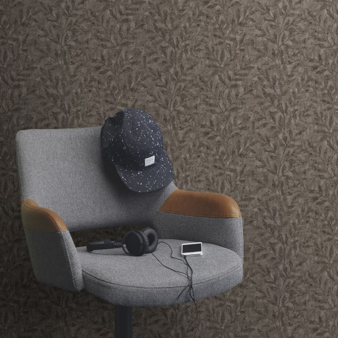 Blättertapete, Vliestapete Factory V braun