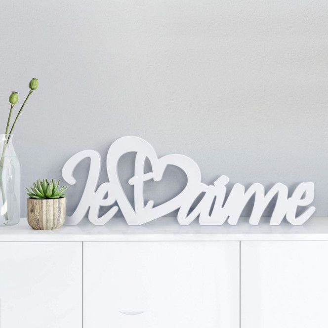 Dekobuchstaben 3D Je t’aime