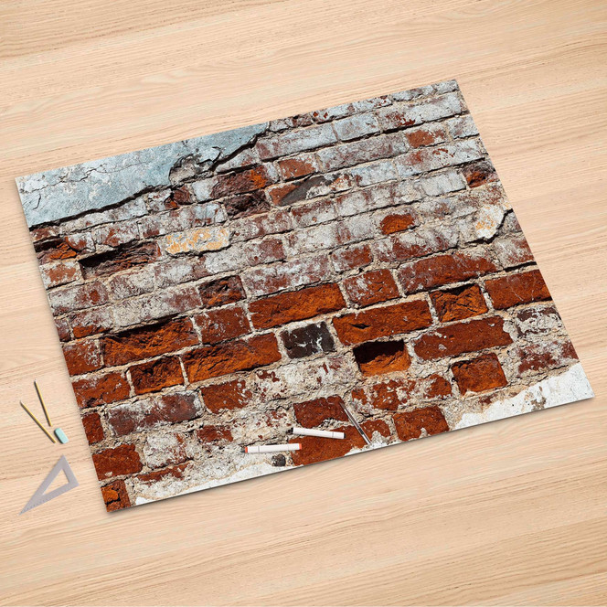 Folienbogen (150x100cm) - Backstein- Bild 1