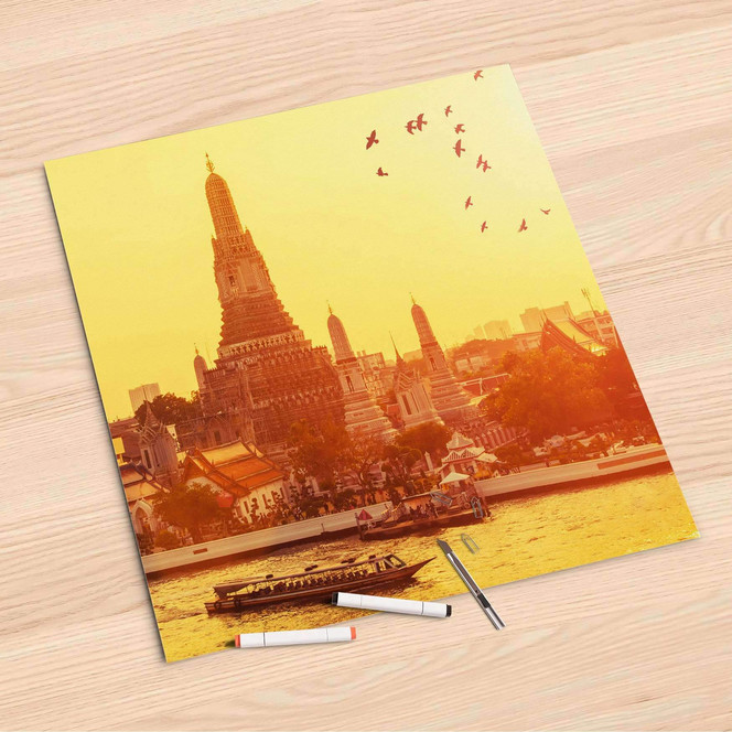 Folienbogen (60x60cm) - Bangkok Sunset- Bild 1