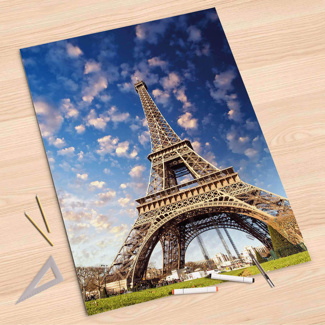 Folienbogen (80x120cm) - La Tour Eiffel- Bild 1