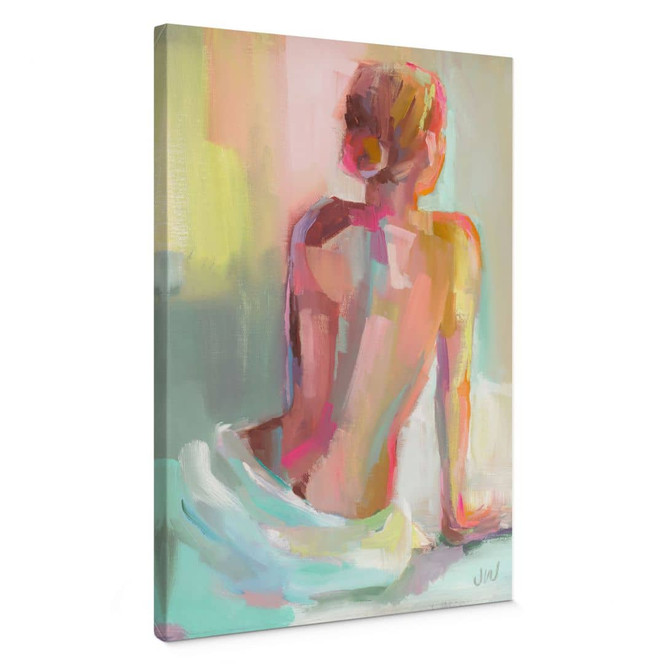 Leinwandbild Abstrakter Rücken einer Frau - Westenhofer