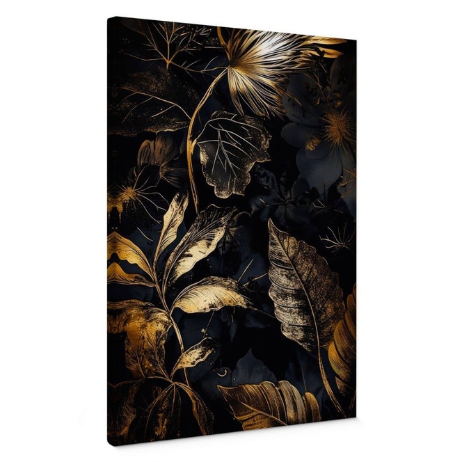 Leinwandbild Pflanzen in der Nacht - Jaszke