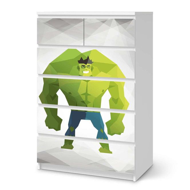 Möbel Klebefolie IKEA Malm Kommode 6 Schubladen (hoch) - Mr. Green- Bild 1