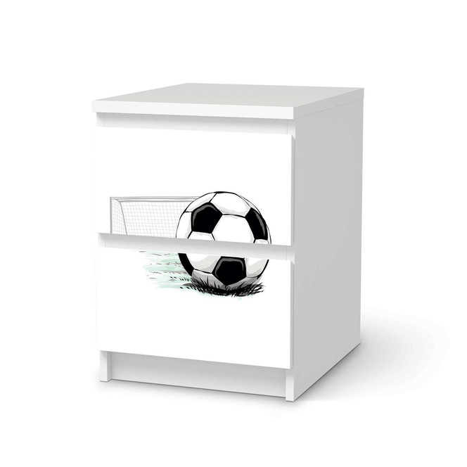 Möbelfolie IKEA Malm Kommode 2 Schubladen - Freistoss- Bild 1