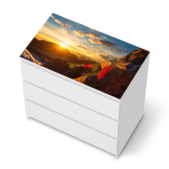 Möbelfolie IKEA Malm Kommode 3 Schubladen oben - Tibet- Bild 1