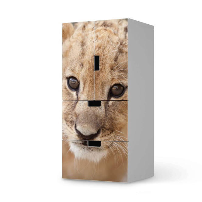 Möbelfolie IKEA Stuva / Malad - 2 Schubladen und 2 kleine Türen - Simba- Bild 1