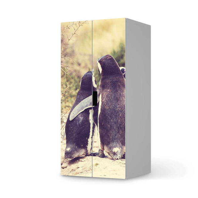Möbelfolie IKEA Stuva / Malad Schrank - 2 grosse Türen - Pingu Friendship- Bild 1