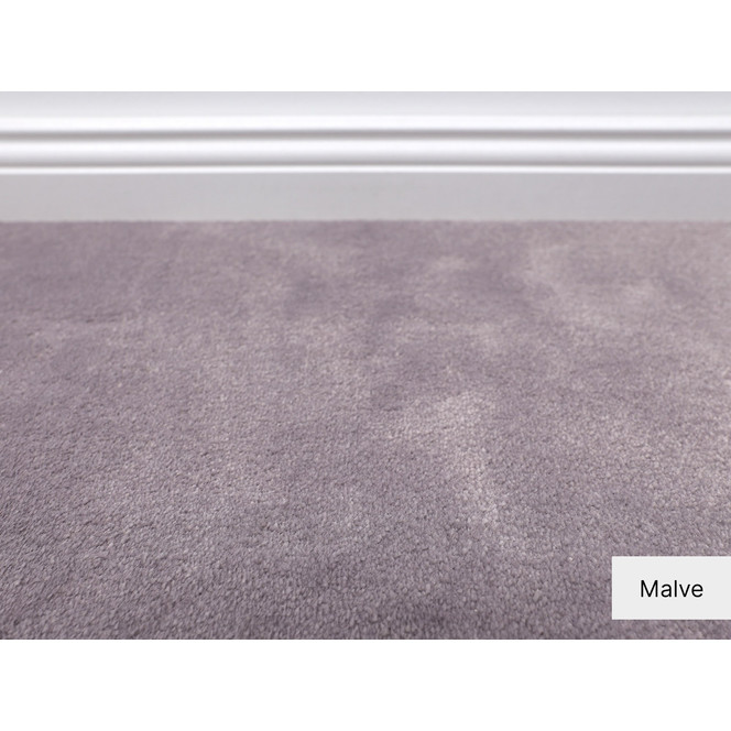 Samantha Velours Teppichboden Meterware in Malve