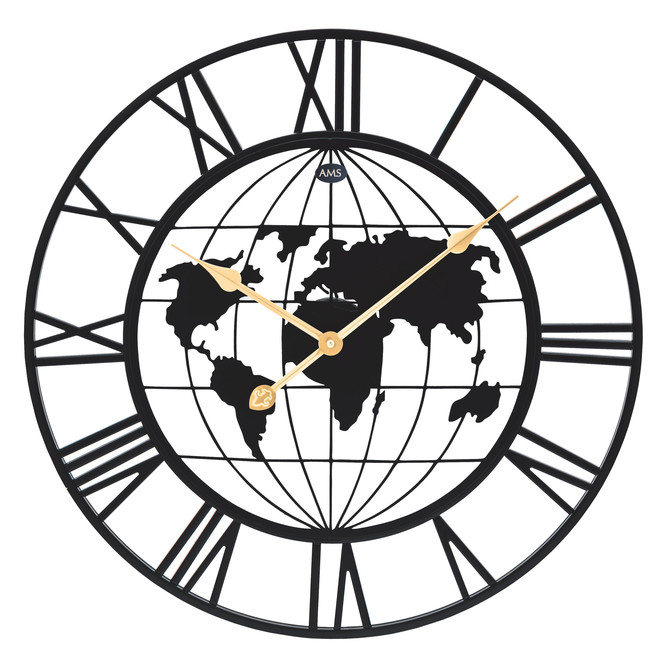 Wanduhr Metallgehäuse lackiert