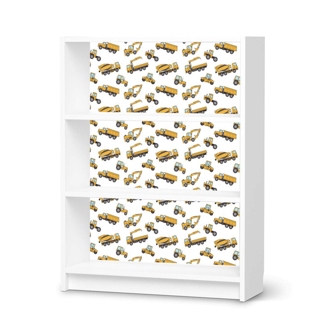 Möbelfolie IKEA Billy Regal 3 Fächer - Working Cars- Bild 1