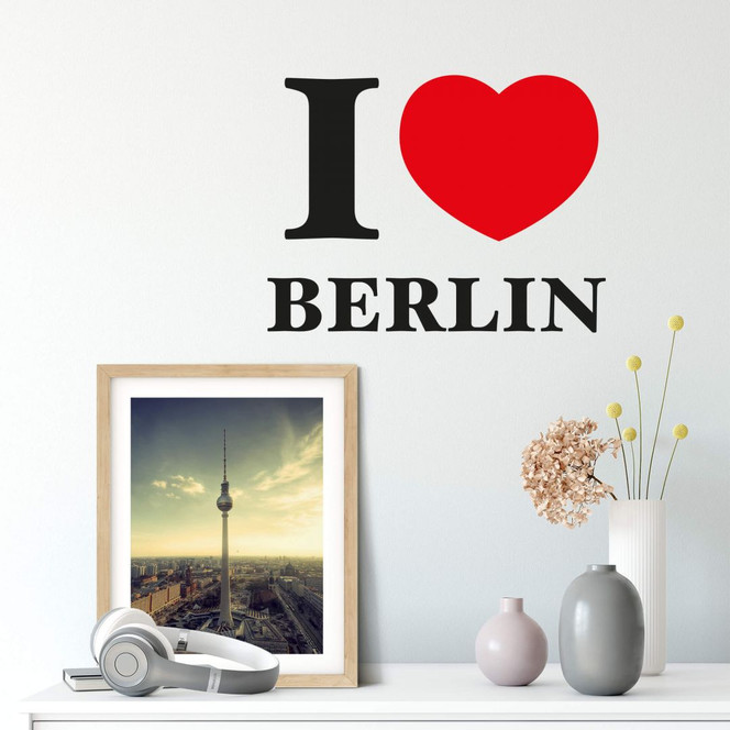 Wandsticker I love Berlin
