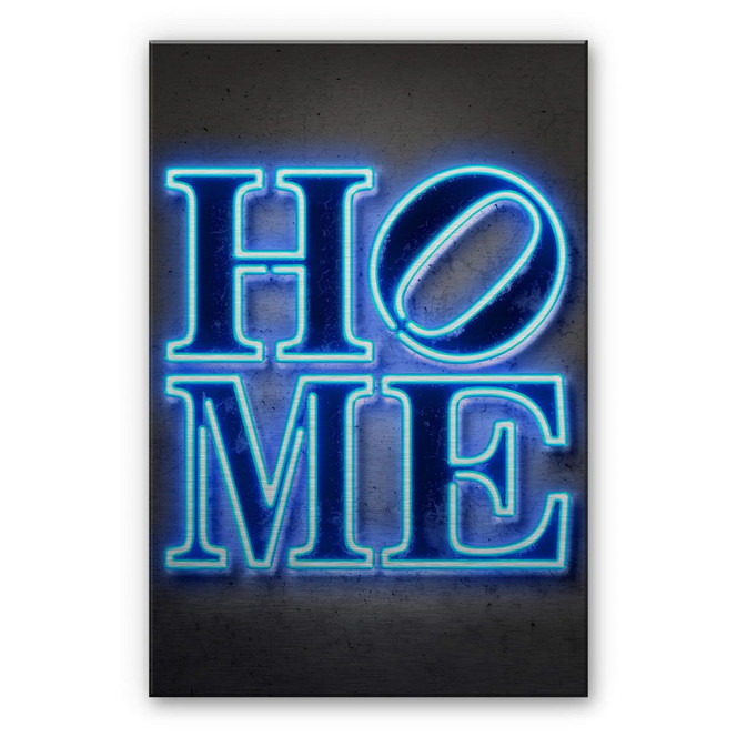 Alu-Dibond Bild mit Silbereffekt Mielu - Home