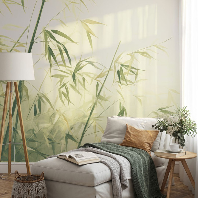 Blättermotivtapete Big Pictures grün 4.50 x 2.70 m