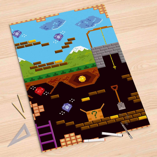 Folienbogen (80x120cm) - Pixelmania- Bild 1