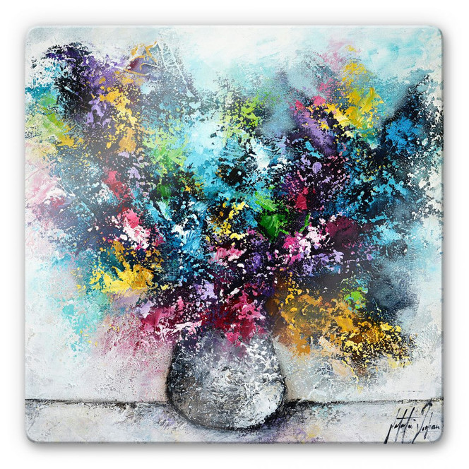 Glasbild Fedrau - Lass Blumen sprechen 01