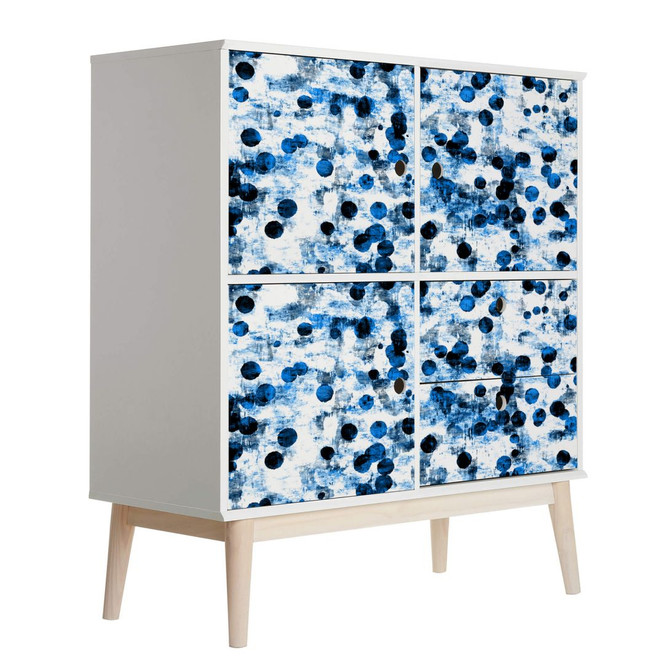 Möbelfolie, Dekofolie - abwischbar - Blue Dots