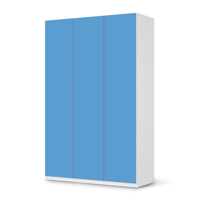 Möbelfolie IKEA Pax Schrank 236cm Höhe - 3 Türen - Blau Light- Bild 1