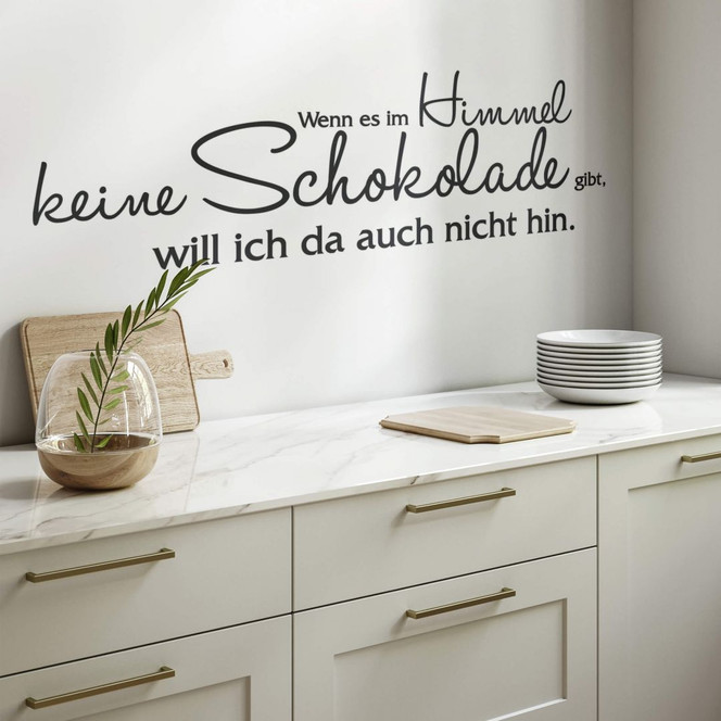 Wandtattoo Wenn es im Himmel...