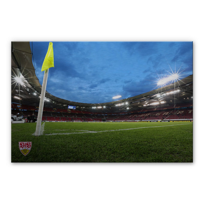 Alu-Dibond Bild VfB Stuttgart Arena Nacht