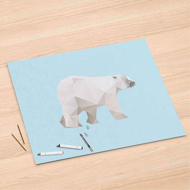 Folienbogen (120x80cm) - Origami Polar Bear- Bild 1