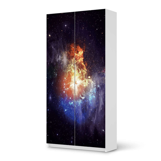 Klebefolie IKEA Pax Schrank 201cm Höhe - 2 Türen - Nebula- Bild 1