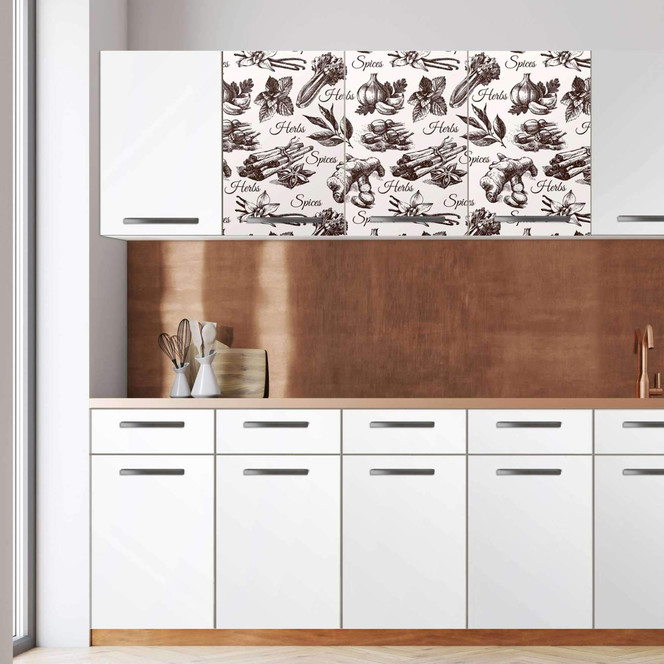 Klebefolie - Wandschrank 120cm Breite - Spices