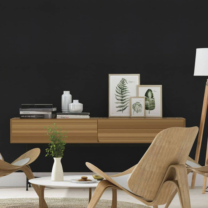 Rasch Vliestapete, Mustertapete African Queen III mattschwarz