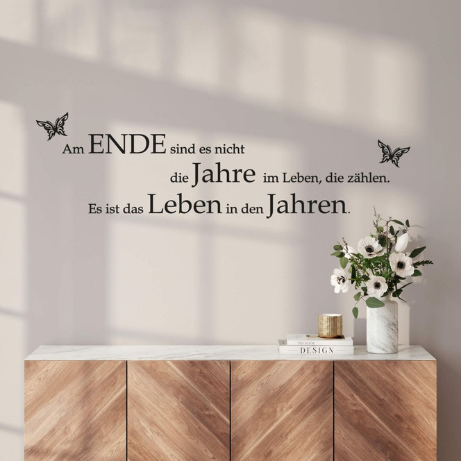 Wandtattoo Am Ende sind es nicht die Jahre... 02