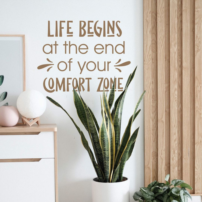 Wandtattoo Life begins at the end of