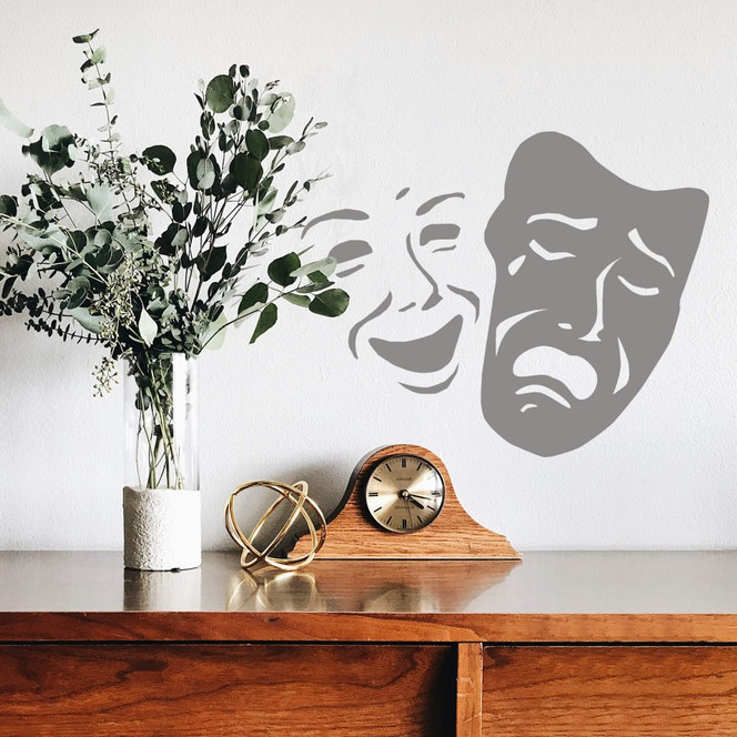 Wandtattoo Masken