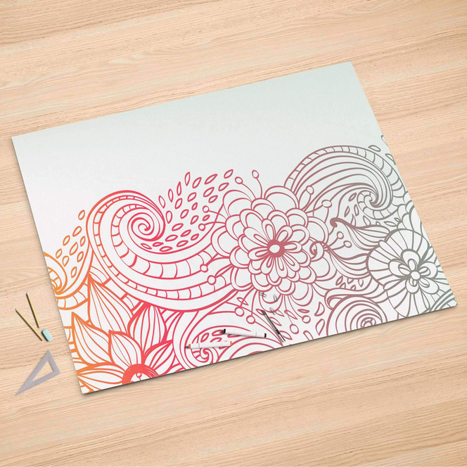 Folienbogen (150x100cm) - Floral Doodle- Bild 1