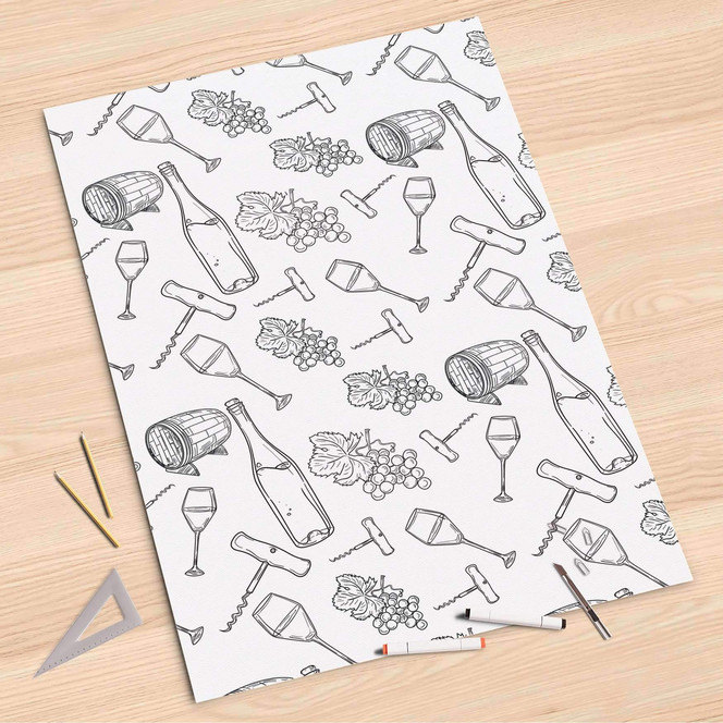 Folienbogen (80x120cm) - Vino- Bild 1