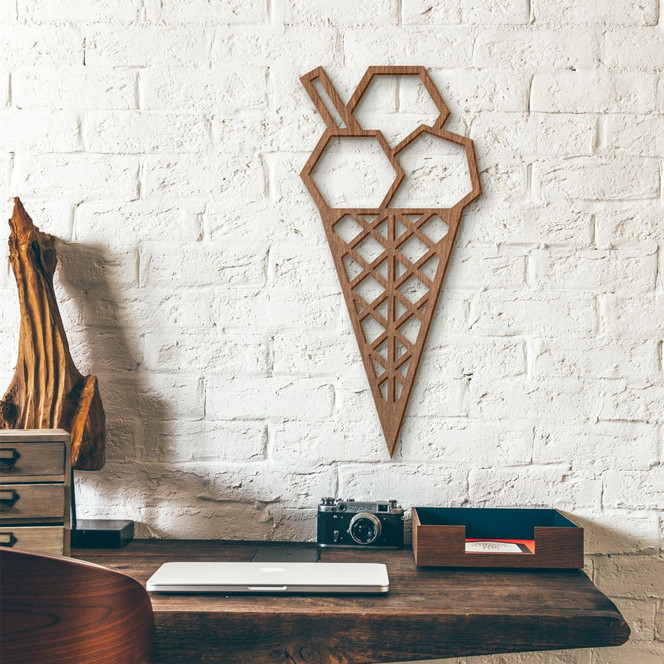 Holzkunst Mahagoni - Origami Eis