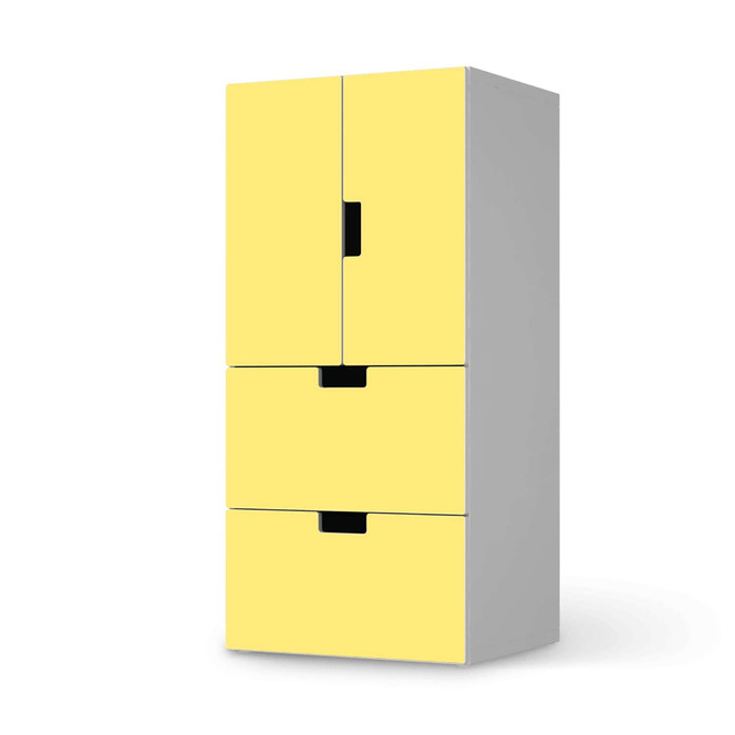 Möbelfolie IKEA Stuva / Malad - 2 Schubladen und 2 kleine Türen - Gelb Light- Bild 1