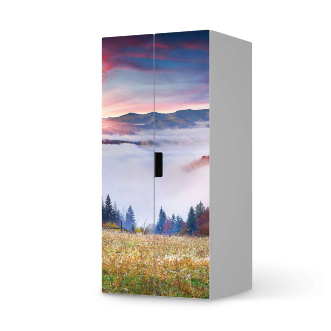 Möbelfolie IKEA Stuva / Malad Schrank - 2 grosse Türen - Herbstwald- Bild 1