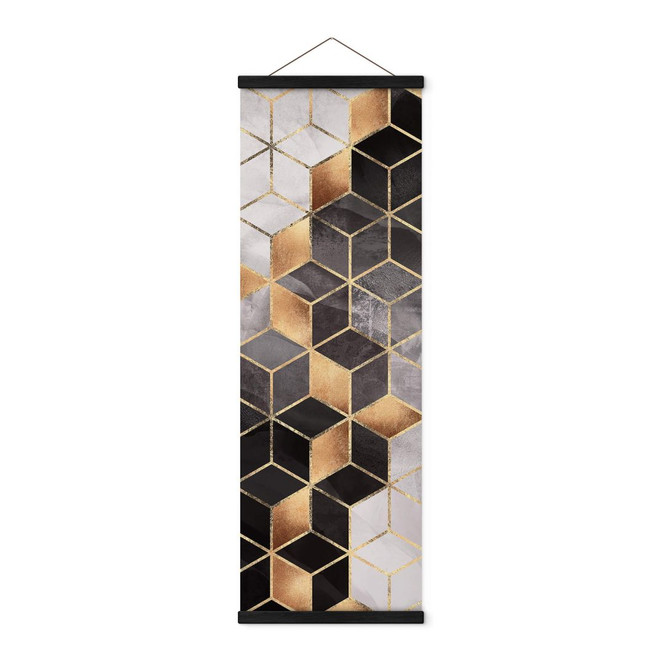 Stoffbild Fredriksson - Smoky Cubes - Panorama