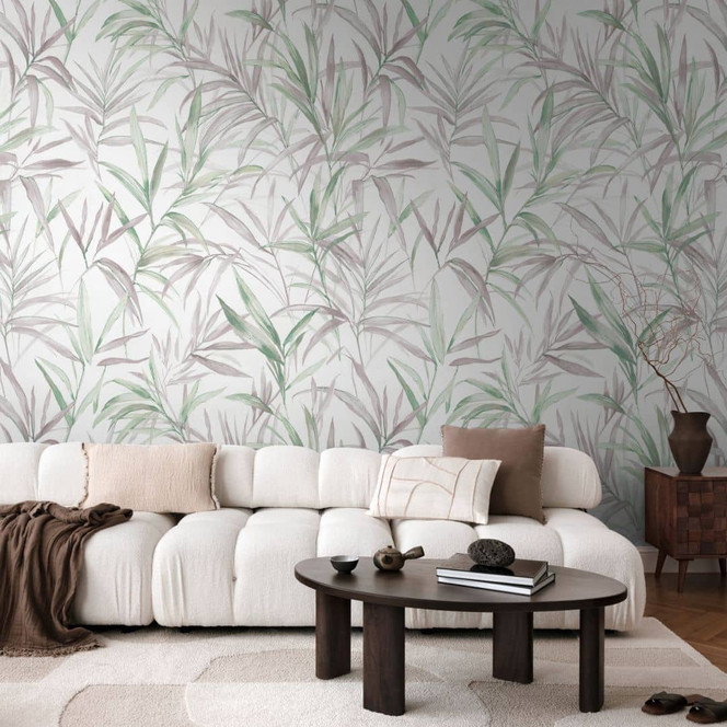 COSMOPOLITAN Fototapete Grüne Blätter Naturmotiv - moderne Vliestapete Botanik