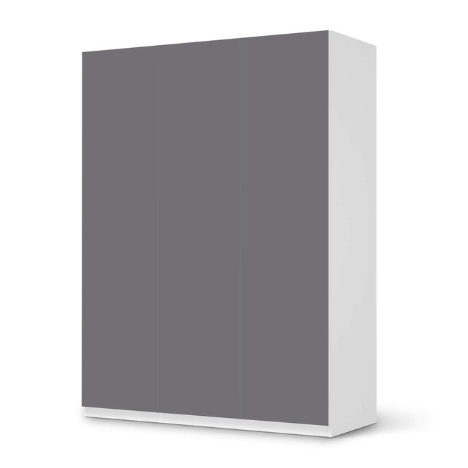 Folie IKEA Pax Schrank 201cm Höhe - 3 Türen - Grau Light- Bild 1