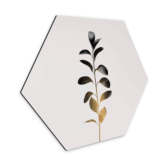 Hexagon - Alu-Dibond Kubistika - Monochromatica