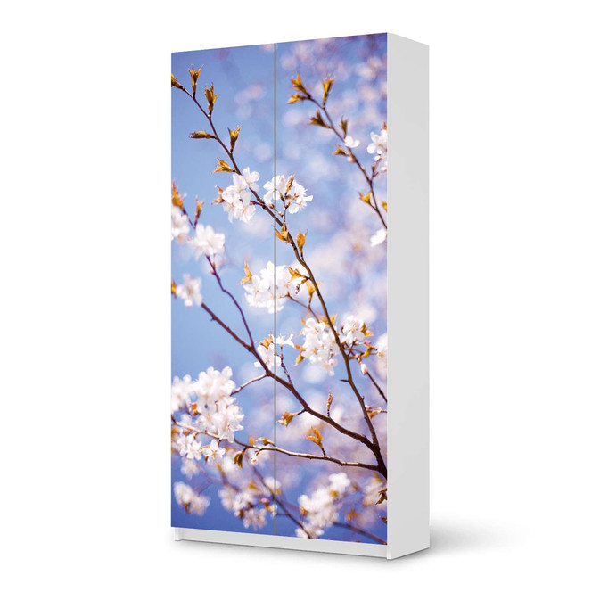 Klebefolie IKEA Pax Schrank 201cm Höhe - 2 Türen - Apple Blossoms- Bild 1