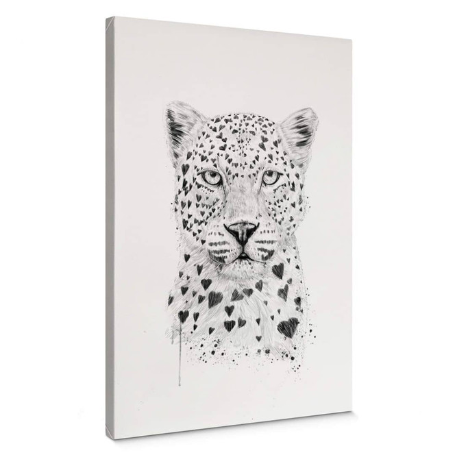 Leinwandbild Solti - Liebevoller Leopard
