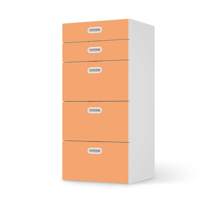 Möbel Klebefolie IKEA Stuva / Fritids Kommode - 5 Schubladen - Orange Light- Bild 1