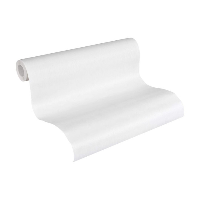 A.S. Création Vliestapete Meistervlies Strukturtapete Uni überstreichbar weiss