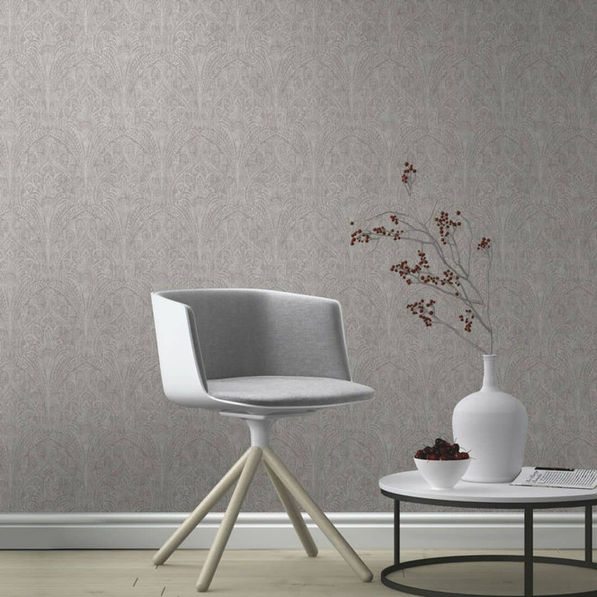 Rasch Vliestapete, Mustertapete Indian Style mittelgrau