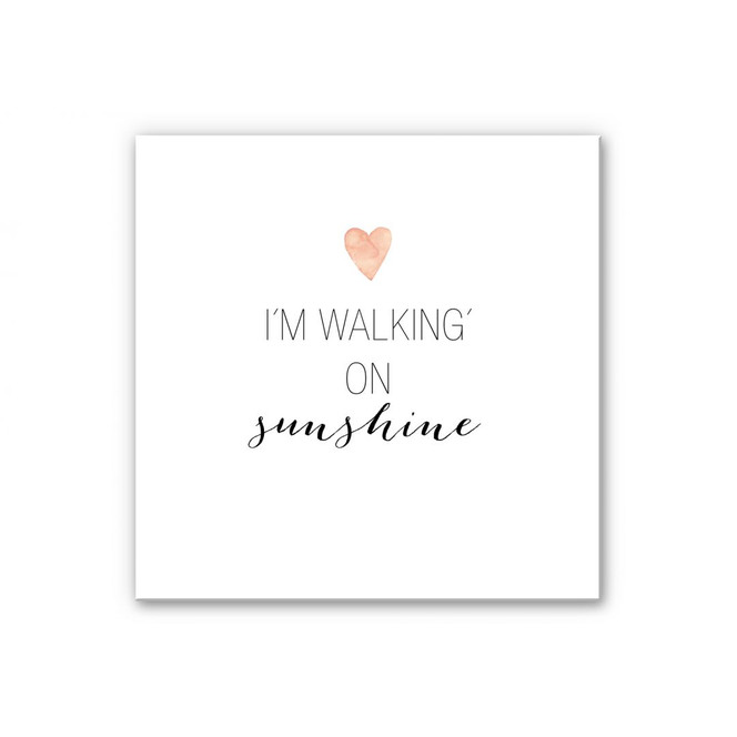 Wandbild Confetti & Cream - I'm walking on sunshin