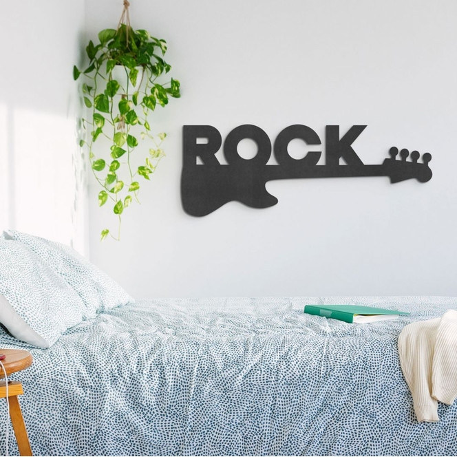 Wanddeko Gitarre Rock - MDF-Holzdeko
