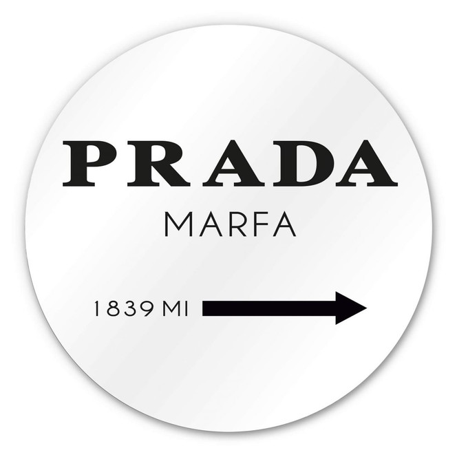 Alu-Dibond - Prada Marfa - Rund