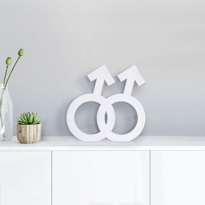 Dekobuchstabe Gender-Symbol Homo Männer
